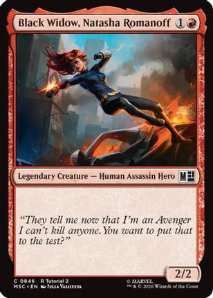 Black Widow, Natasha Romanoff (846) [Commander: Marvel Super Heroes]