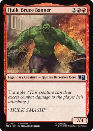 Hulk, Bruce Banner (850) [Commander: Marvel Super Heroes]