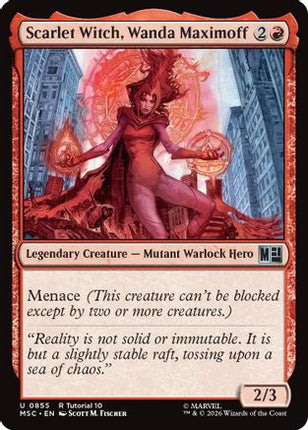 Scarlet Witch, Wanda Maximoff (855) [Commander: Marvel Super Heroes]