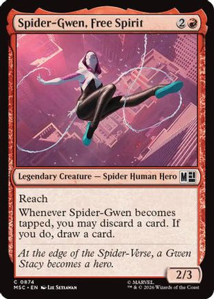 Spider-Gwen, Free Spirit (874) [Commander: Marvel Super Heroes] Foil