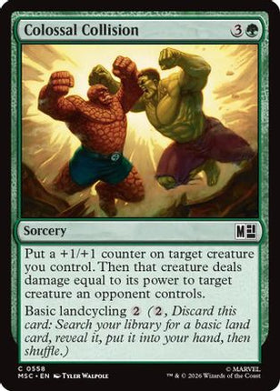 Colossal Collision (558) [Commander: Marvel Super Heroes] Foil