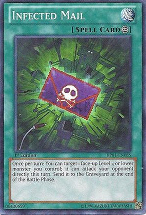 Infected Mail (Starfoil) (Starfoil Rare) [BP01-EN085] 1st Edition