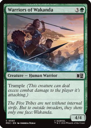 Warriors of Wakanda (565) [Commander: Marvel Super Heroes] Foil