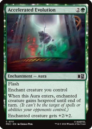 Accelerated Evolution (711) [Commander: Marvel Super Heroes] Foil