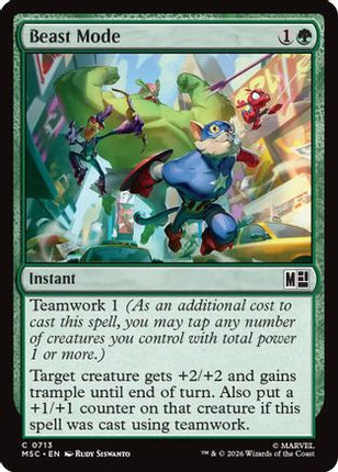 Beast Mode (713) [Commander: Marvel Super Heroes]