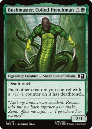 Bushmaster, Coiled Henchman (716) [Commander: Marvel Super Heroes]