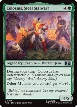 Colossus, Steel Stalwart (717) [Commander: Marvel Super Heroes] Foil