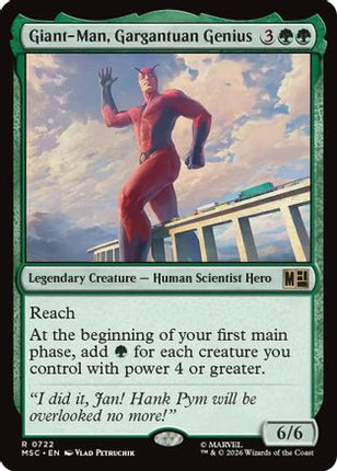 Giant-Man, Gargantuan Genius (722) [Commander: Marvel Super Heroes] Foil