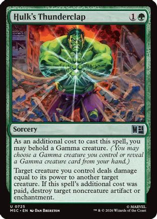 Hulk's Thunderclap (725) [Commander: Marvel Super Heroes] Foil