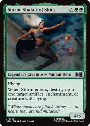 Storm, Shaker of Skies (733) [Commander: Marvel Super Heroes] Foil