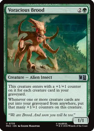Voracious Brood (735) [Commander: Marvel Super Heroes] Foil