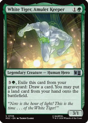 White Tiger, Amulet Keeper (736) [Commander: Marvel Super Heroes] Foil