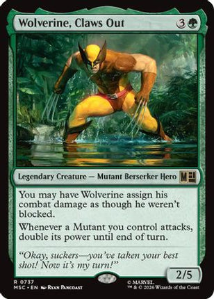 Wolverine, Claws Out (737) [Commander: Marvel Super Heroes] Foil