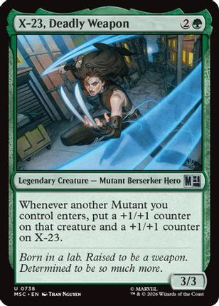 X-23, Deadly Weapon (738) [Commander: Marvel Super Heroes] Foil