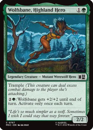 Wolfsbane, Highland Hero (767) [Commander: Marvel Super Heroes] Foil