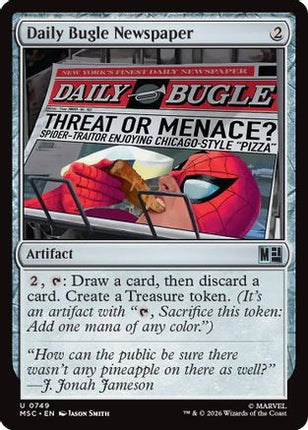 Daily Bugle Newspaper (749) [Commander: Marvel Super Heroes] Foil