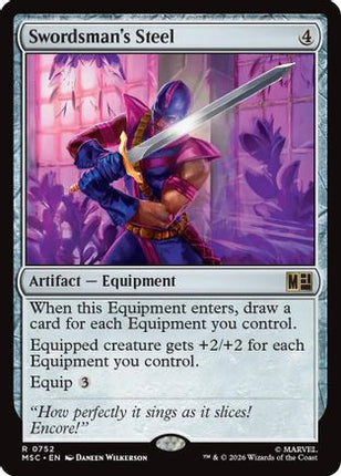 Swordsman's Steel (752) [Commander: Marvel Super Heroes] Foil