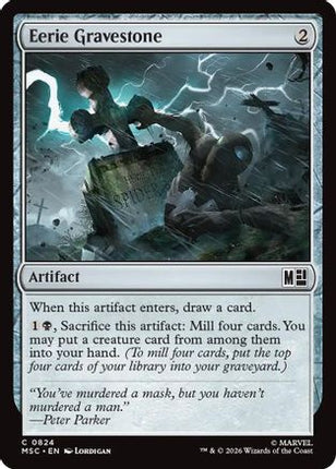 Eerie Gravestone (824) [Commander: Marvel Super Heroes] Foil