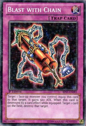 Blast with Chain (Starfoil) (Starfoil Rare) [BP01-EN093] 1st Edition
