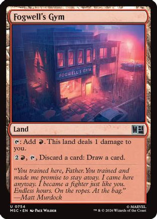 Fogwell's Gym (754) [Commander: Marvel Super Heroes] Foil