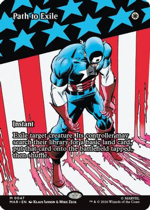 Path to Exile (Borderless) (0047) (047) [Marvel Universe Eternal-Legal] Foil