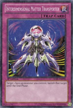 Interdimensional Matter Transporter (Starfoil) (Starfoil Rare) [BP01-EN098] 1st Edition