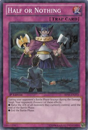 Half or Nothing (Starfoil) (Starfoil Rare) [BP01-EN101] Unlimited