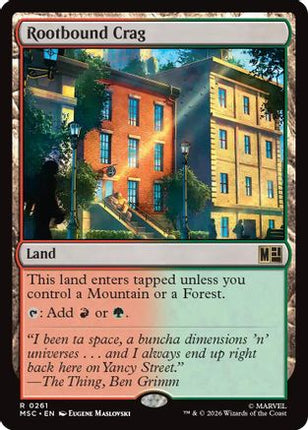 Rootbound Crag (Surge Foil) (261) [Commander: Marvel Super Heroes] Foil