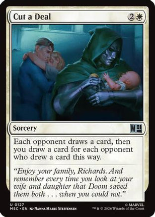 Cut a Deal (Surge Foil) (127) [Commander: Marvel Super Heroes] Foil