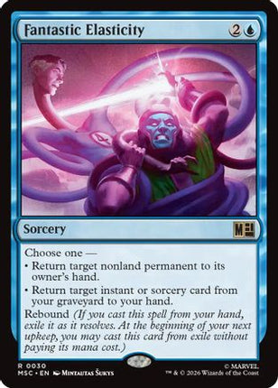 Fantastic Elasticity (Surge Foil) (030) [Commander: Marvel Super Heroes] Foil