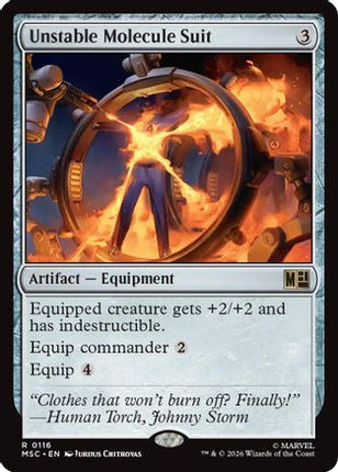 Unstable Molecule Suit (Surge Foil) (116) [Commander: Marvel Super Heroes] Foil