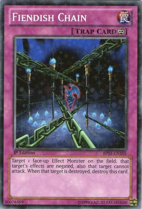 Fiendish Chain (Starfoil) (Starfoil Rare) [BP01-EN105] Unlimited