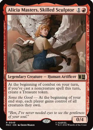 Alicia Masters, Skilled Sculptor (Surge Foil) (048) [Commander: Marvel Super Heroes] Foil