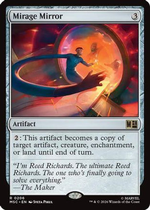 Mirage Mirror (Surge Foil) (206) [Commander: Marvel Super Heroes] Foil