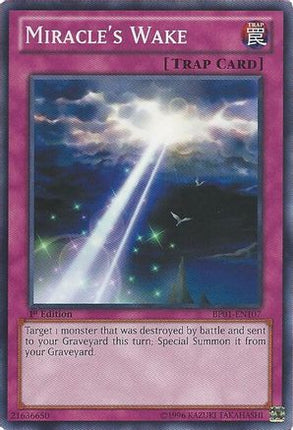 Miracle's Wake (Starfoil) (Starfoil Rare) [BP01-EN107] Unlimited