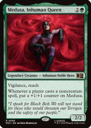 Medusa, Inhuman Queen (Surge Foil) (068) [Commander: Marvel Super Heroes] Foil