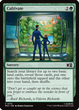 Cultivate (Surge Foil) (172) [Commander: Marvel Super Heroes] Foil