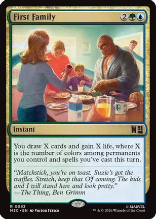 First Family (Surge Foil) (083) [Commander: Marvel Super Heroes] Foil
