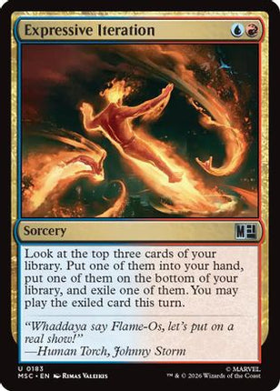 Expressive Iteration (Surge Foil) (183) [Commander: Marvel Super Heroes] Foil