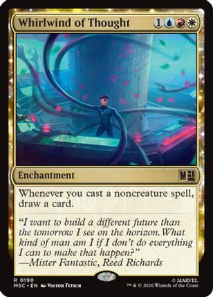 Whirlwind of Thought (Surge Foil) (190) [Commander: Marvel Super Heroes] Foil