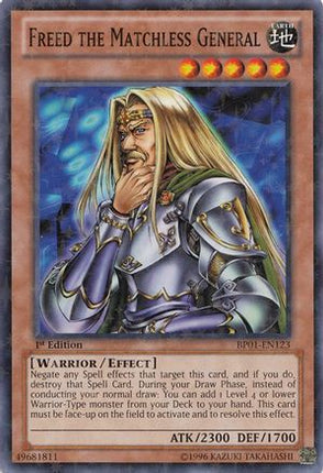 Freed the Matchless General (Starfoil) (Starfoil Rare) [BP01-EN123] Unlimited