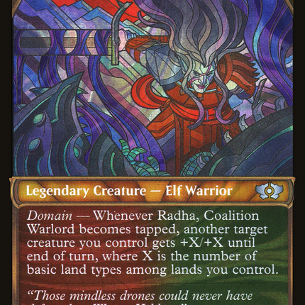 Radha, Coalition Warlord (Showcase) [Multiverse Legends] Halo Foil