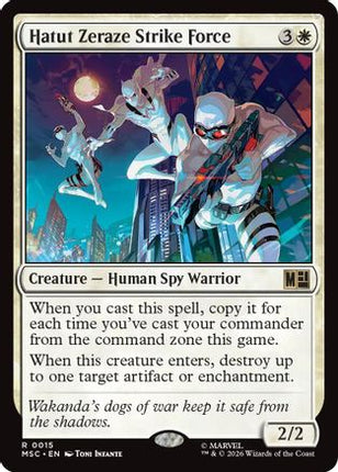 Hatut Zeraze Strike Force (Surge Foil) (015) [Commander: Marvel Super Heroes] Foil