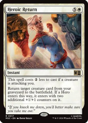 Heroic Return (Surge Foil) (017) [Commander: Marvel Super Heroes] Foil