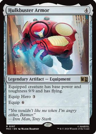 Hulkbuster Armor (Surge Foil) (107) [Commander: Marvel Super Heroes] Foil