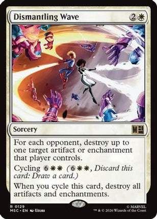 Dismantling Wave (Surge Foil) (129) [Commander: Marvel Super Heroes] Foil