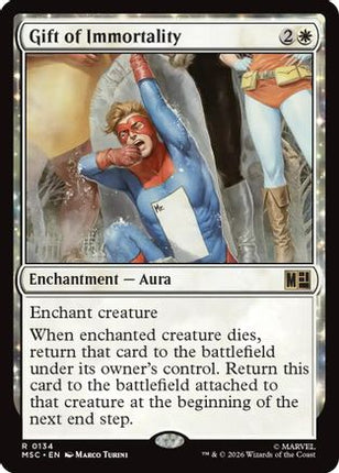 Gift of Immortality (Surge Foil) (134) [Commander: Marvel Super Heroes] Foil
