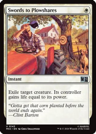 Swords to Plowshares (Surge Foil) (143) [Commander: Marvel Super Heroes] Foil