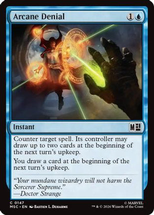 Arcane Denial (Surge Foil) (147) [Commander: Marvel Super Heroes] Foil