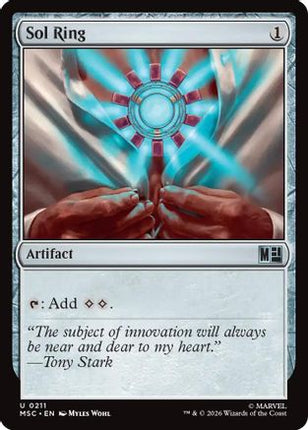 Sol Ring (0211) (Surge Foil) (211) [Commander: Marvel Super Heroes] Foil